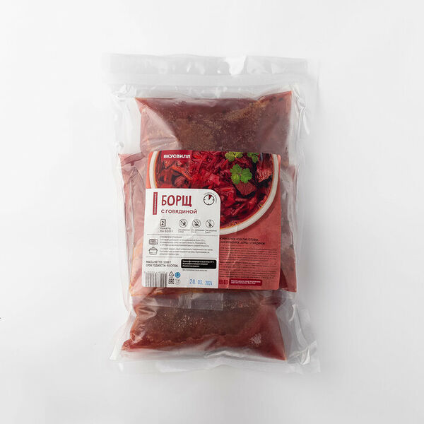 Борщ с говядиной, зам., 1 л(Продукт замороженный)