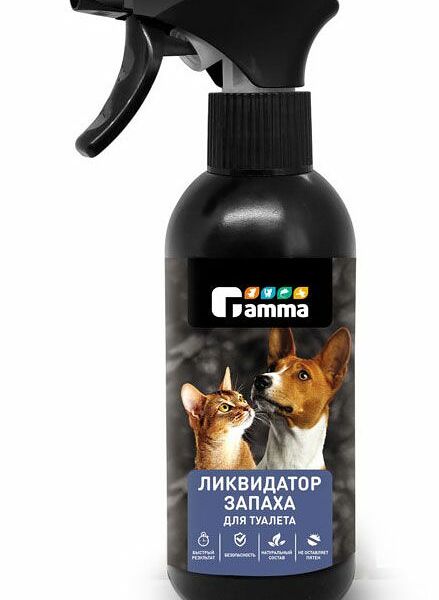Ликвидатор запаха для кошачих туалетов Gamma Хорошие манеры спрей от запаха