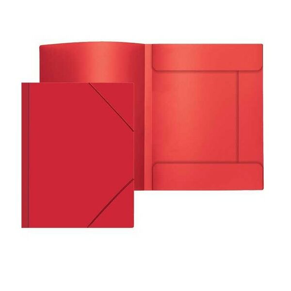 Папка А4 на резинках пластик Attomex 450 мкм красная арт 3070400