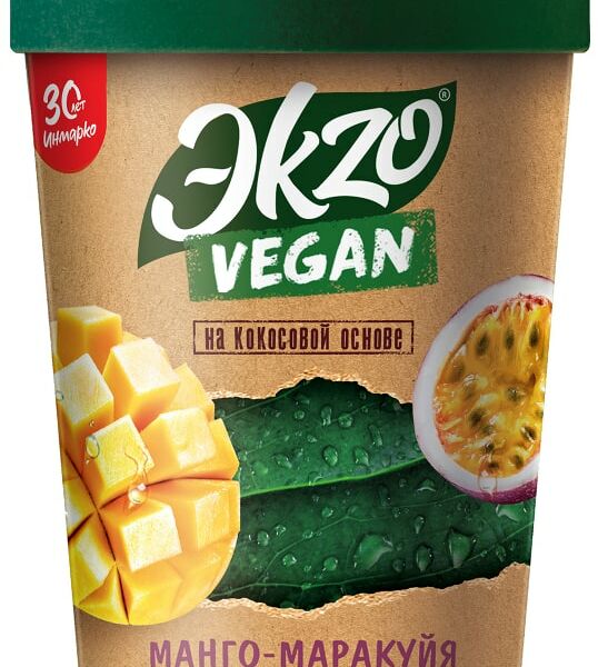 Десерт Эkzo Vegan на кокосовой основе Манго-Маракуйя 270г