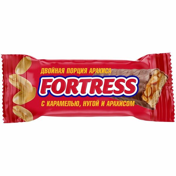 Конфеты НЕВСКИЙ КОНДИТЕР Fortress с карамелью, нугой и арахисом 1кг