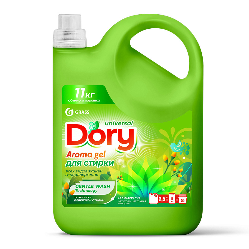 

Гель для стирки GRASS всех видов тканей концентрат Dory 2500 мл