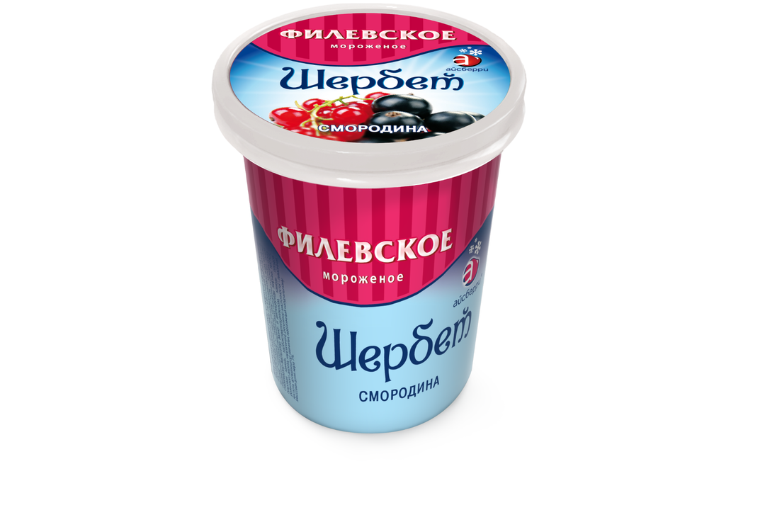 

Мороженое молочное щербет Айсберри Филёвское Смородина 80 г