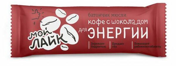 Батончик Леовит Кофе с шоколадом для энергии 25гр