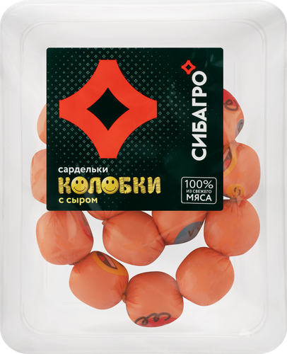 

Сардельки Сибагро Колобки с сыром 400 г