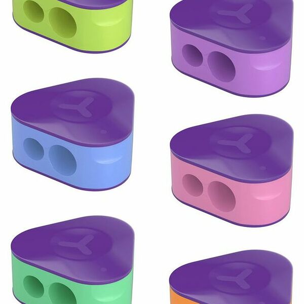 Точилка пластиковая Berlingo Envy, 1 шт., в ассортименте