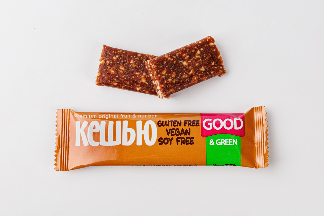 

Батончик орехово-фруктовый "Кешью" GOOD & GREEN, 35 г