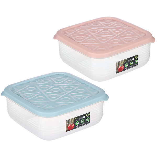 Контейнер прямоугольный flexo 2,7л, пластик, 2 цвета