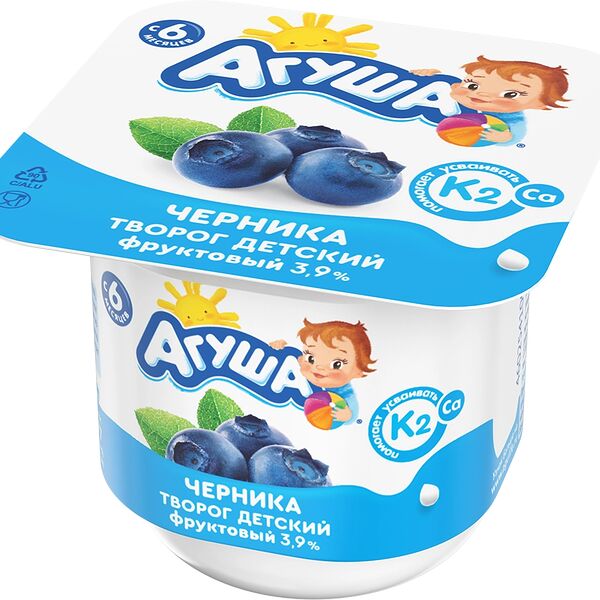 Творог Агуша Черника 3,9%