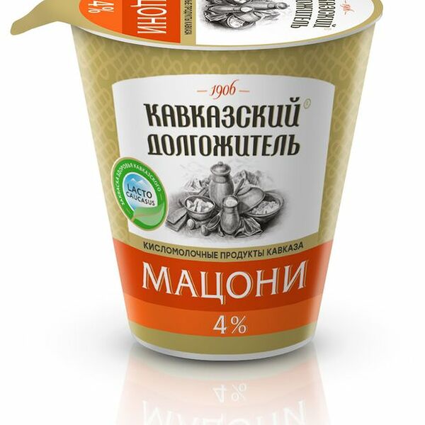 Мацони Кавказский Долгожитель 4% 300 г