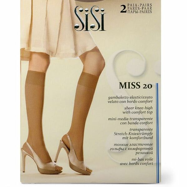 Гольфы Sisi Miss 20 den Miele 2 пары  