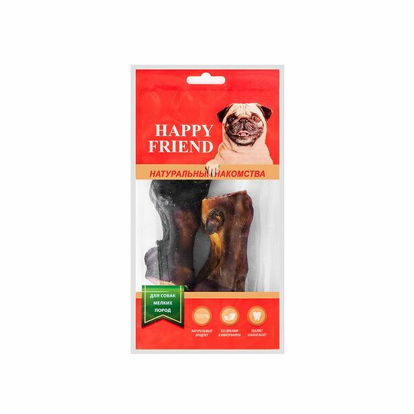 Лакомство для собак HAPPY FRIEND Копытца бараньи для мелких пород
