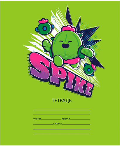 

Тетрадь Premiere Publishing Brawl Stars в клетку 12 листов в ассортименте