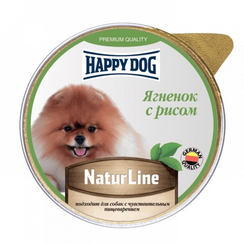 

Корм для собак Happy Dog NaturLine Ягнёнок с рисом 125 г