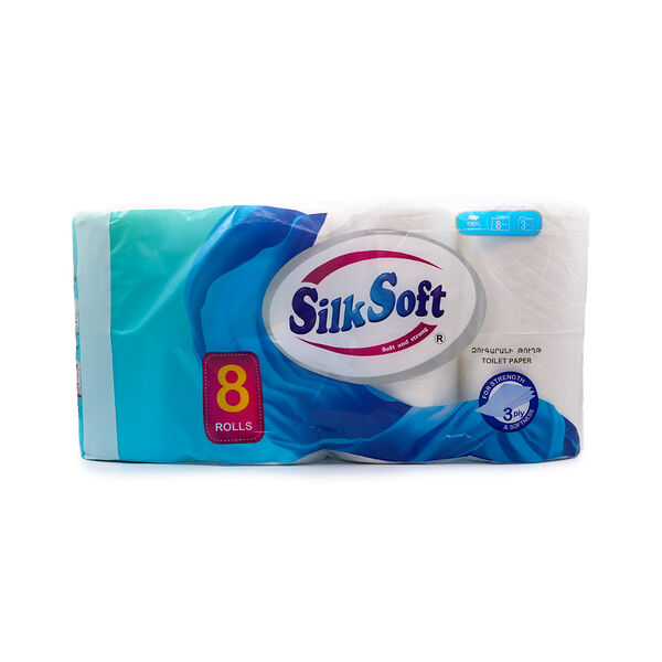 Туалетная бумага Silk Soft 8шт 3сл