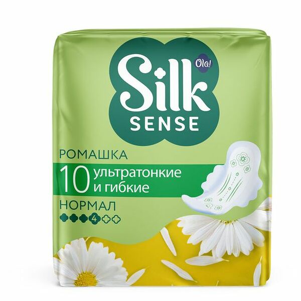 Прокладки Ola! Silk sense ультратонкие ромашка 10 шт