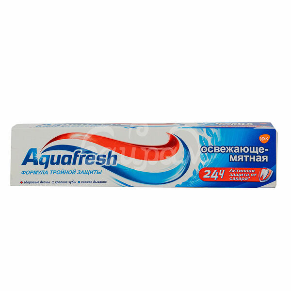 Зубная паста Aquafresh  100гр Освежающе-мятная