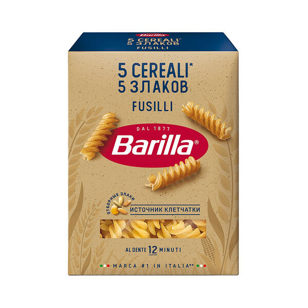 Макаронные изделия Barilla Фузилли 5 злаков гр А 450г