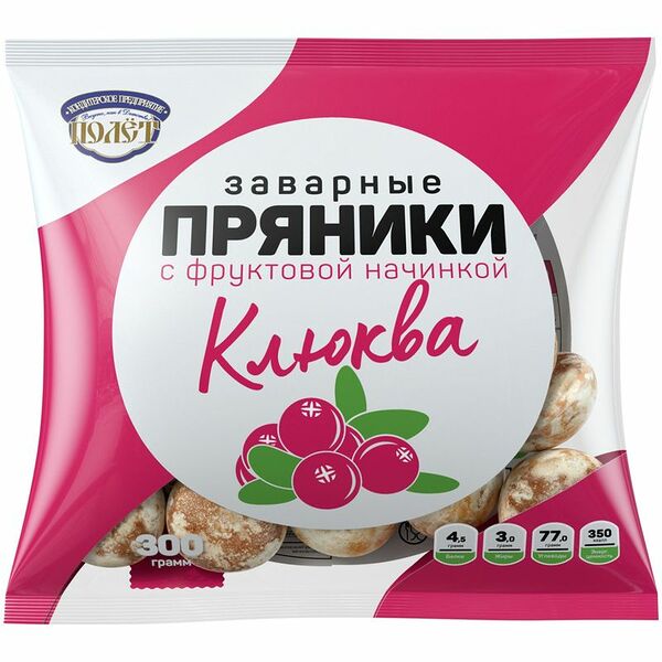 Пряники КП Полет клюква