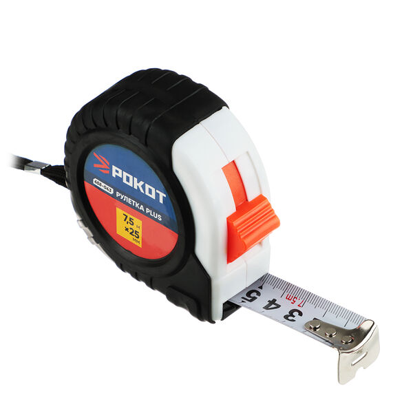 Рокот рулетка карманная plus, 7,5мх25мм