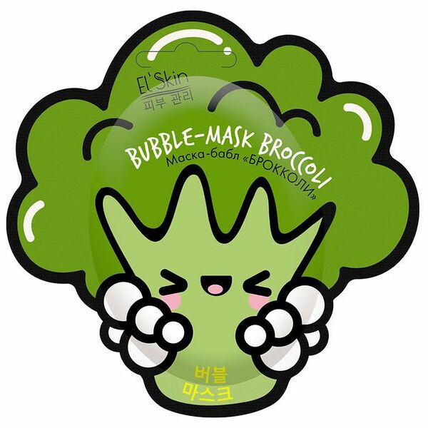 Маска-бабл для лица El'Skin брокколи