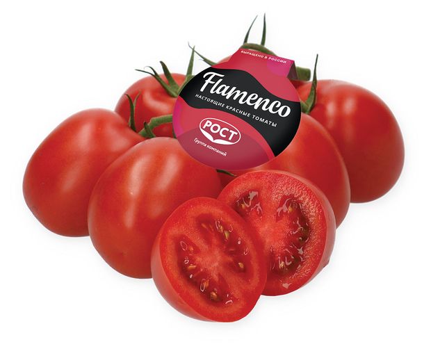 

Томаты Flamenco красные сливовидные на ветке вес