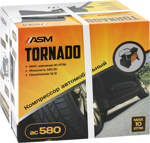 

Компрессор автомобильный АC-580 ТМ Tornado (Торнадо)