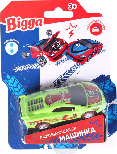 

Игрушка инерционная BIGGA Разбивающаяся машинка, 9,8см, Арт. B566L123 в ассортименте
