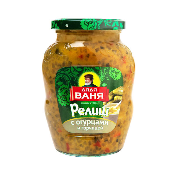 Релиш с горчицей 350г ст/б ТМ Дядя Ваня