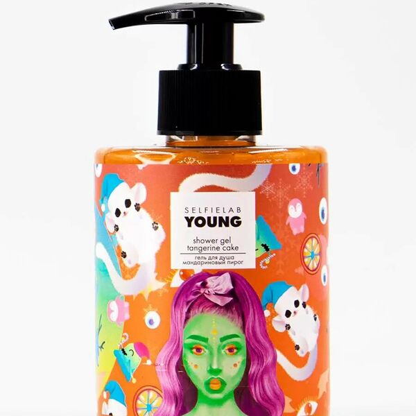 Гель для душа SelfieLab Young мандариновый пирог 300 мл 