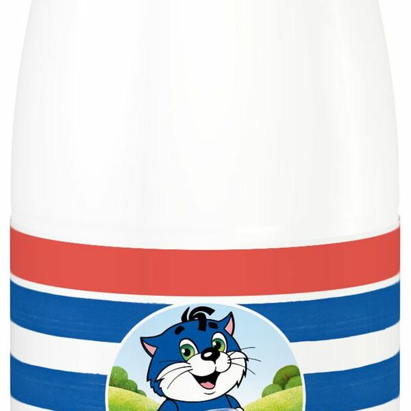 Коктейль кефирный Простоквашино с клубникой обезжиренный, 900мл