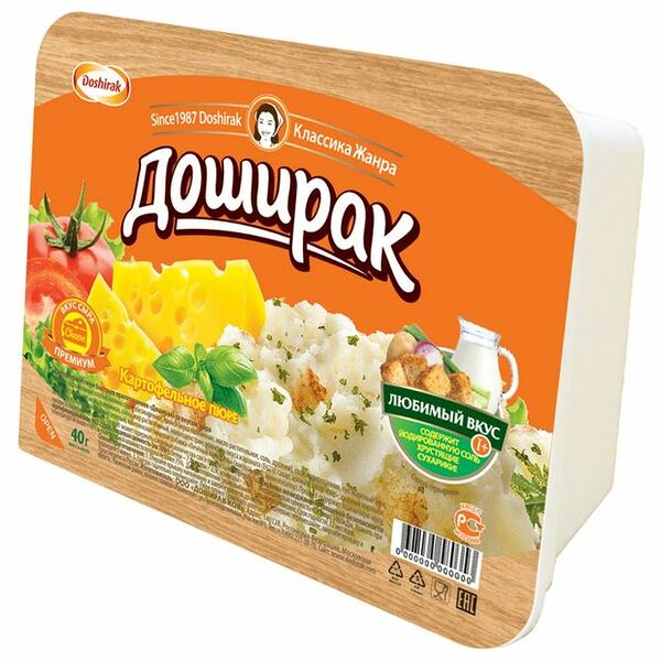 Пюре картофельное Доширак Премиум со вкусом сыра 40 г