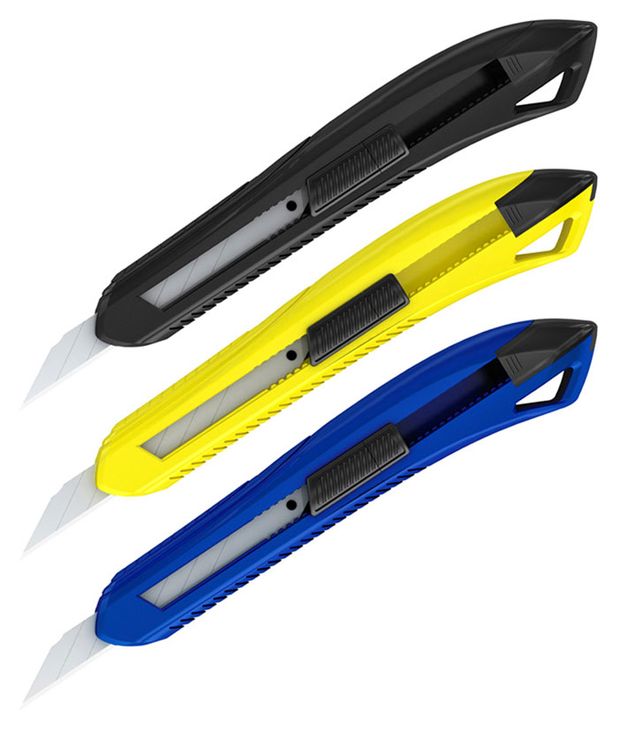 

Нож канцелярский Berlingo Razzor 100 push-lock 9 мм 1 шт. цвет в ассортименте