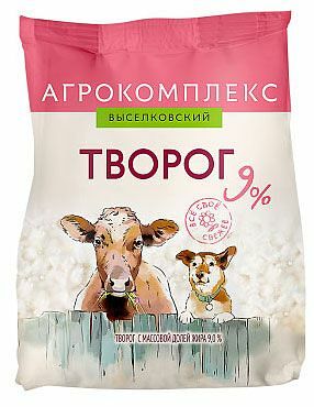 Творог Агрокомплекс 9% 300г
