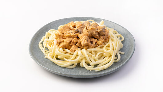 Баветте с индейкой и грибами