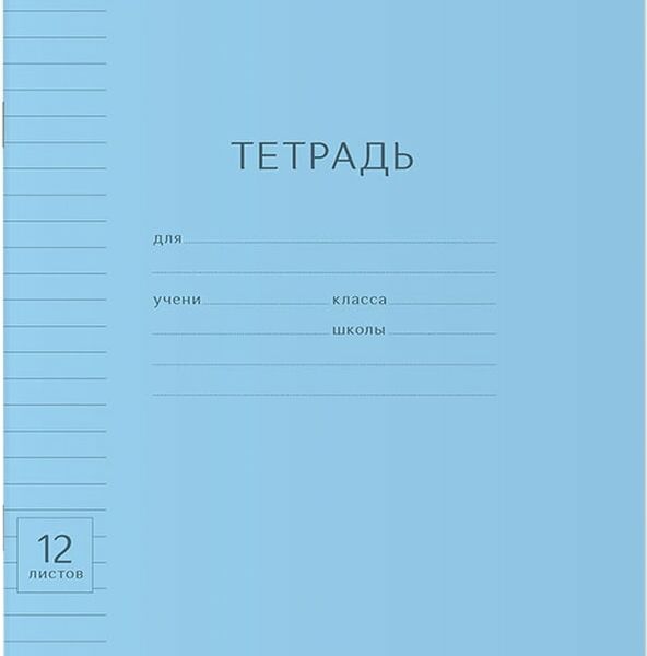 Набор тетрадей ErichKrause Классика Visio голубая линейка 12л 10шт