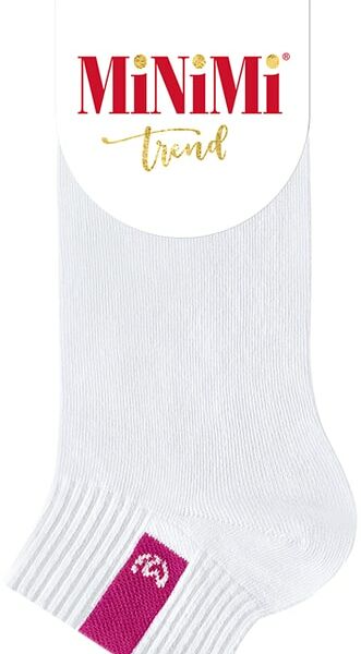 Носки женские MiNiMi Trend 4211 с эмблемой Bianco белый  Размер 39-41