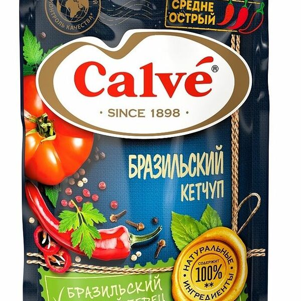 Кетчуп Calve Бразильский острый 350г