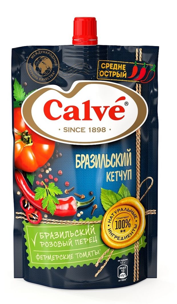 

Кетчуп Calve Бразильский острый 350 г