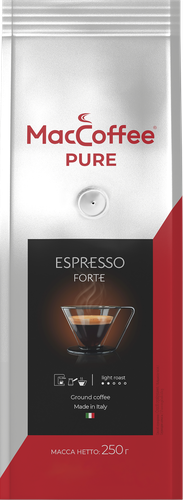 

Кофе MacCoffee Pure Espresso Forte жареный молотый 250 г