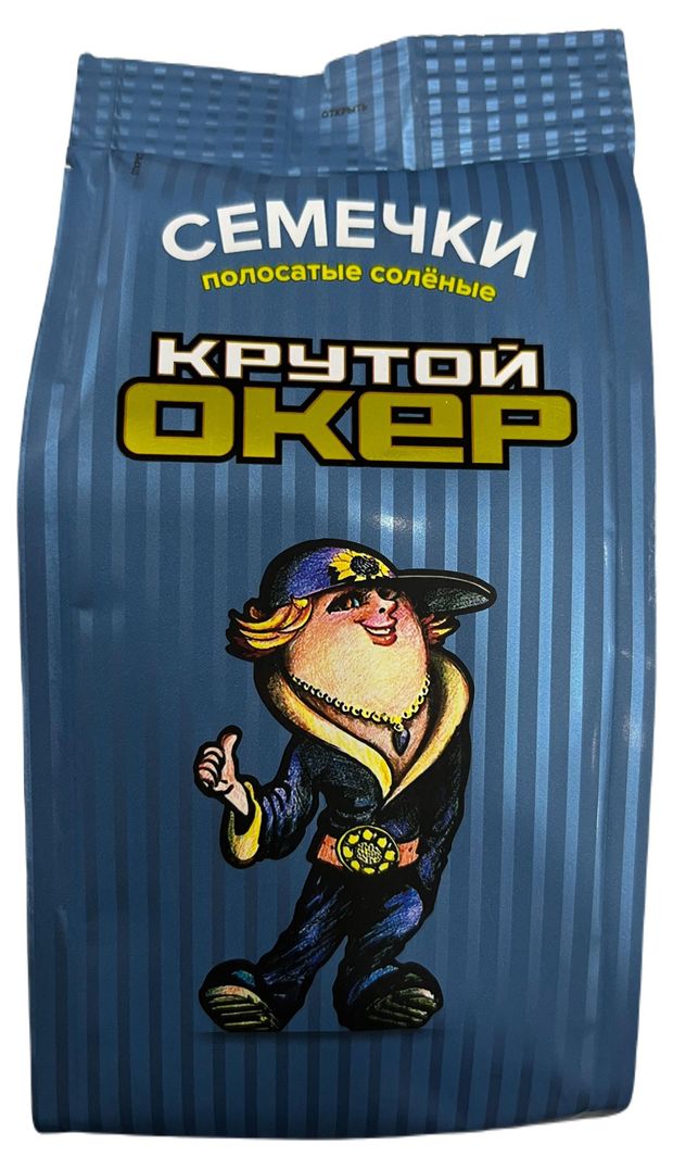 

Семечки подсолнечные Крутой окер полосатые соленые 70 г