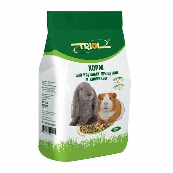 Корм для крупных грызунов и кроликов Triol 400 г