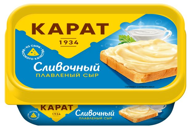 

Сыр плавленый Карат сливочный 45%, 200 г