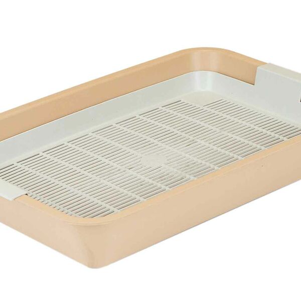 Туалет для кошек HOMECAT с сеткой №2 40х26х6,5см бежевый