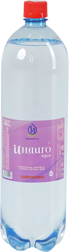 Вода Индиго Flow Aqua питьевая Минеральная газированная 1.5л