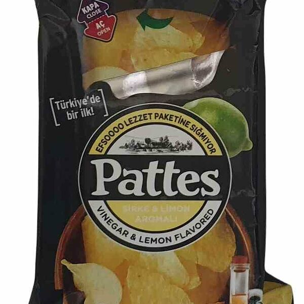 Чипсы картофельные Pattes с Лимонным уксусом