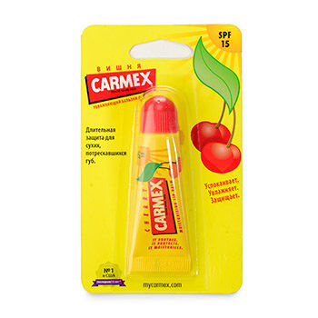 Бальзам для губ Carmex солнцезащитный и увлажняющий Spf 15 с запахом вишни
