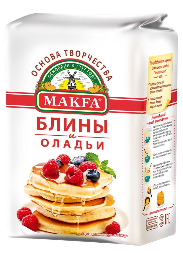 

Мука для выпечки блинов и оладьев Макfа 1 кг