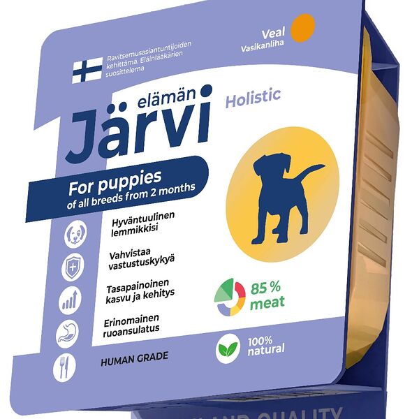 Jarvi мясной паштет с телятиной для щенков всех пород от 2-х месяцев 100г