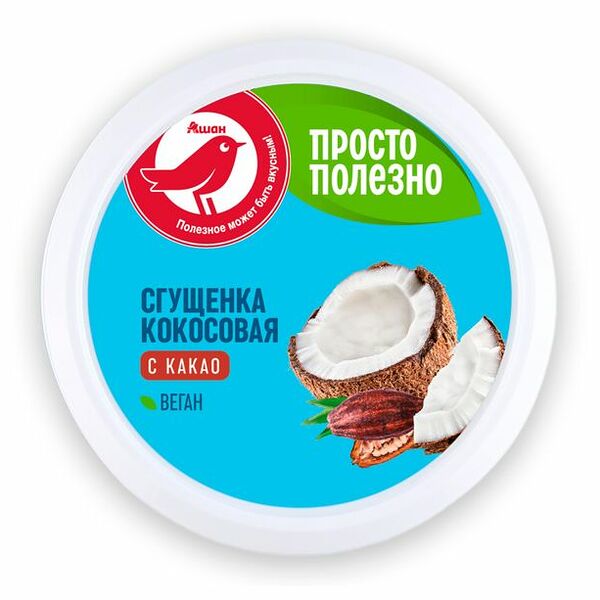 Сгущенка кокосовая Ашан Красная Птица с какао